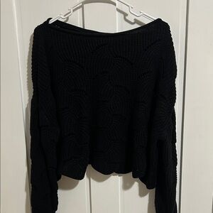 Lulu's Black Off-the-Shoulder Sweater